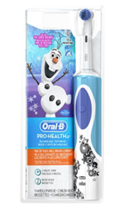 Oral-B Kids Electric Rechargeable Power Toothbrush Featuring Disney's Frozen, includes 2 Sensitive Brush Heads, Powered by Braun