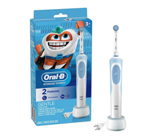 Oral-b Kids Electric Toothbrush With Sensitive Brush Head and Timer, for Kids 3+