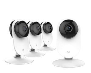 YI 4pc Home Camera, Wi-Fi IP Security Surveillance System with Night Vision for Home