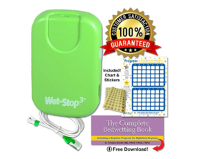 Wet-Stop 3 Bedwetting Alarm (Green) 6 Alarms & Vibration, Enuresis Alarm, Incontinence, Potty Training, 100% SATISFACTION GUARANTEED