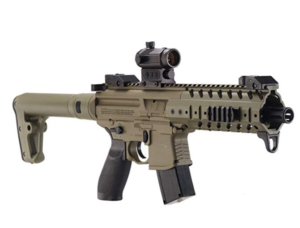 Roll over image to zoom in Sig Sauer MPX .177 Cal CO2 Powered SIG20R Red Dot Air Rifle 30 Rounds, Flat Dark Earth