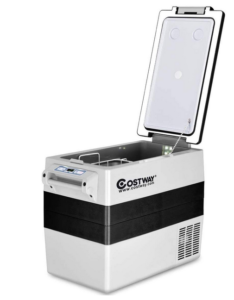 COSTWAY Car Freezer, 55-Quart Compressor Travel RV Refrigerator
