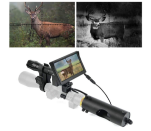 BESTSIGHT Night Vision Scope with Night Scope Hunting Camera and 5" Screen
