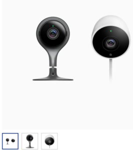 Nest 2 Outdoor and 1 Indoor Camera Bundle, Works with Alexa