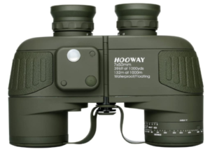 HOOWAY Waterproof Military Marine Binoculars with Rangefinder & Compas