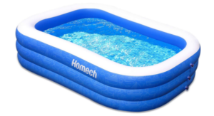 Homech Family Inflatable Swimming Pool, 120" X 72" X 22"