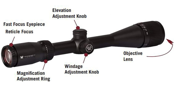 Vortex Optics Crossfire II 2-7x32 Rimfire, SFP 1-inch Tube Riflescope - V-Plex Reticle