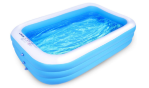 Lunvon Family Inflatable Swimming Pool, 120" X 72" X 22" Full-Sized