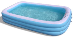 Lunvon Family Inflatable Swimming Pool, 120" X 72" X 22" Full-Sized