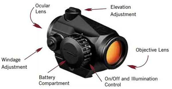 Vortex Optics Crossfire Red Dot Sight Gen II- 2 MOA Dot