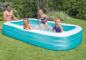 Intex Swim Center Family Inflatable Pool, 120" X 72" X 22", for Ages 6+