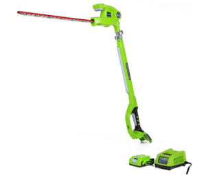 Greenworks 20-Inch 24V Cordless Pole Hedge Trimmer