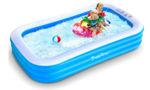 TrekPow Inflatable Swimming Pool, 110"x65"x20" Full-Sized Blow Up Pool