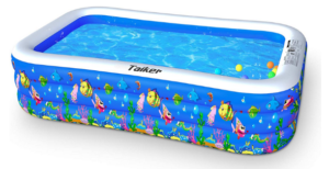 Taiker Inflatable Swimming Pools, Kiddie Pools, 93 x 55 x 20