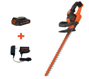BLACK + DECKER 20V MAX Cordless Hedge Trimmer with Powercommand Power cut