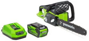 Greenworks G-MAX 40V 16-Inch Cordless Chainsaw, 4AH Battery and a Charger Included