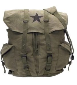 Rothco Vintage Weekender Canvas Backpack with Star