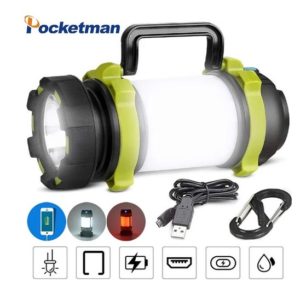 POCKETMAN Multifunction Rechargeable Searchlight LED Emergency Flashlight