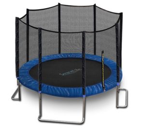 SereneLife Trampoline with Net Enclosure for Kids, Teens and Adults 