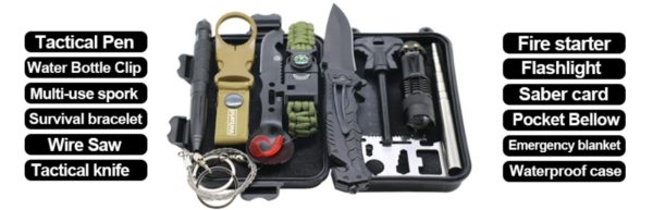 Veitorld Gifts for Men Dad Husband, Survival Gear and Equipment 12 in 1