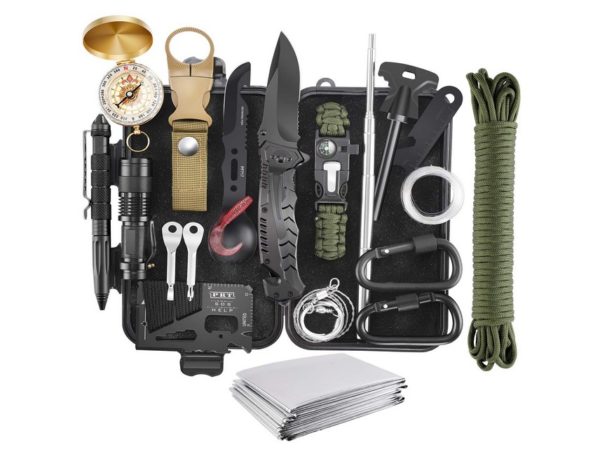 Verifygear Emergency Survival Kit, 22 in 1 Professional Survival Gear Equipment
