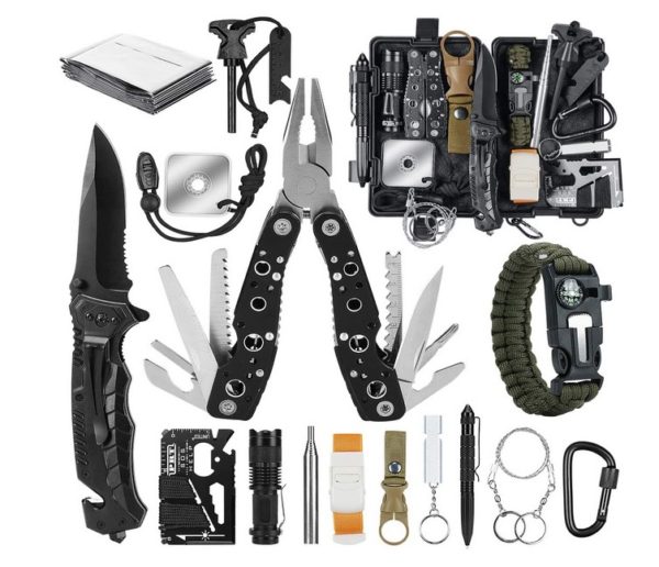 KOSIN Gifts for Men Dad, Survival Gear and Equipment 17 in 1