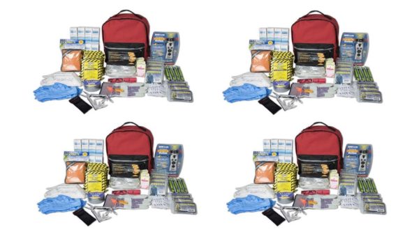 Ready America Deluxe Emergency Kit 4 Person Backpack 4 Pack