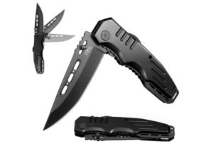 Grandway Store Military Style Spring Assisted Folding Knife