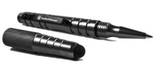 Smith & Wesson SWPEN3BK 5.4in Aircraft Aluminum Refillable Tactical Screw Cap Stylus Pen