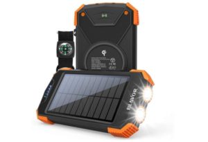 BLAVOR Solar Power Bank Qi Portable Charger (10,000mAh)