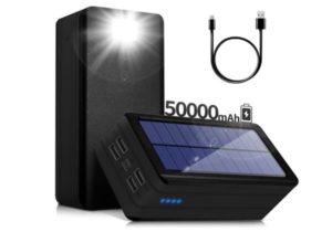 PSOOO Solar Power Bank (50000mAh)
