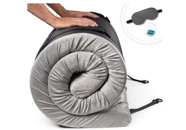 zermätte roll up memory foam camping mattress