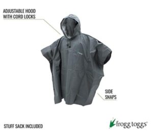 FROGG TOGGS Men's Ultra-Lite2 Waterproof Breathable Poncho