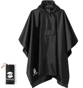 SaphiRose Hooded Waterproof Rain Poncho