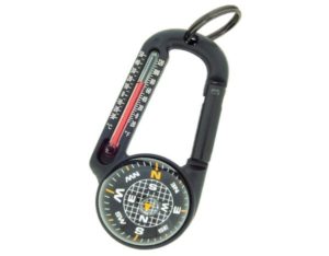 Sun Company TempaComp- Ball Compass and Thermometer Carabiner