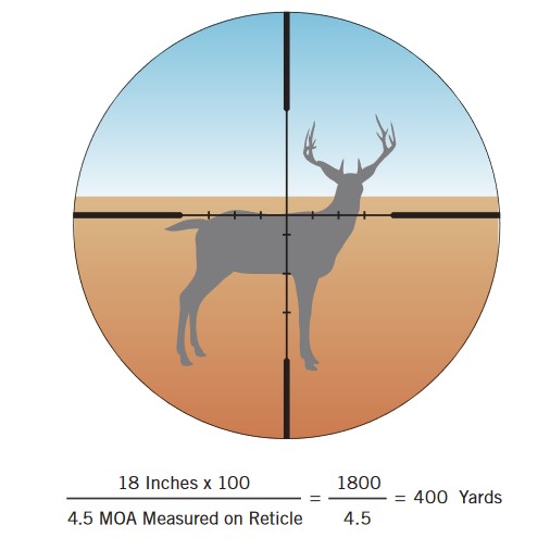 Ranging a Deer with a Dead-Hold BDC Reticle