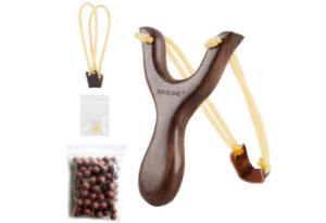 BASUNE Solid Wooden Slingshot