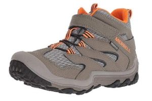 MERRELL Kid’s Chameleon 7 Mid Alternative Closure Waterproof Hiking Boot