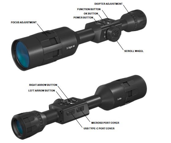 ATN X-Sight 4K Pro HD  5-20x70mm Smart Day/Night Rifle Scope