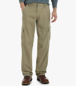 Wrangler Authentics Men's Twill Relaxed Fit Cargo Pants