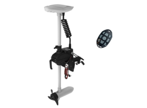 AQUOS Haswing Black 12V 55LBS 26inch Shaft Remote Trolling Motor Freshwater and Saltwater
