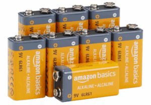 Amazon Basics 8-Pack 9V Alkaline Batteries