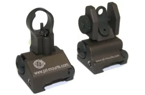 Precision Reflex Flip Up Front & Rear Iron Sight Combo 