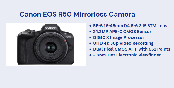 Canon EOS R50 Mirrorless Camera