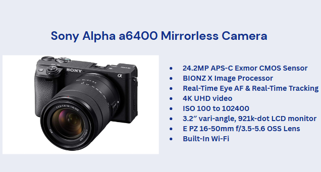 Sony Alpha a6400 Mirrorless Camera
