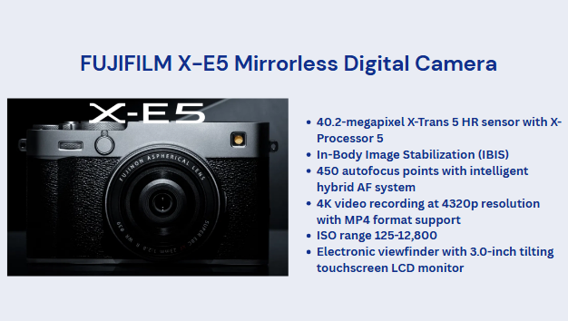 FUJIFILM X-E5 Mirrorless Digital Camera