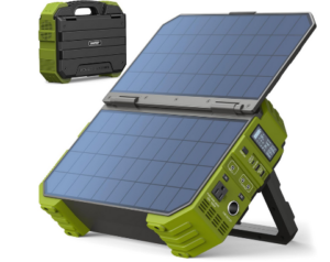 BROWEY Solar Generator with Built-in Solar Panel