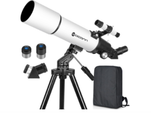 EACONN 80mm Aperture 600mm Refractor Telescope for Kids & Beginners