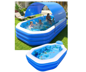 WaveHaven Inflatable Pool with Canopy