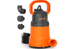 Cleartide 1 HP Submersible Utility Water Pump